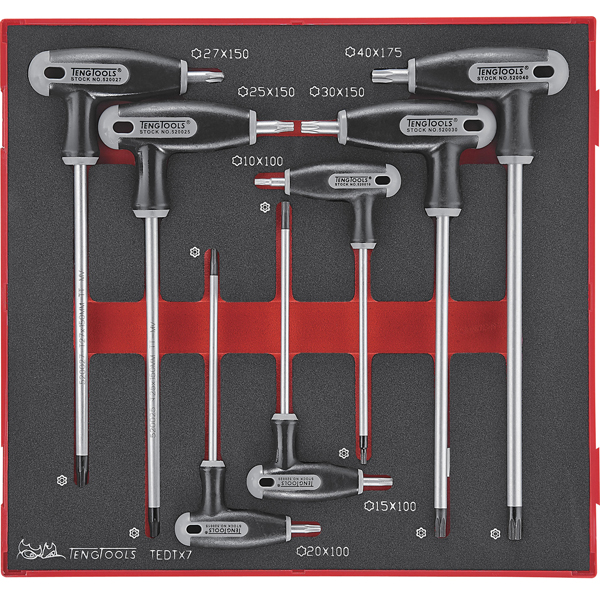 7 Piece T Handle TX Key Set (EVA)